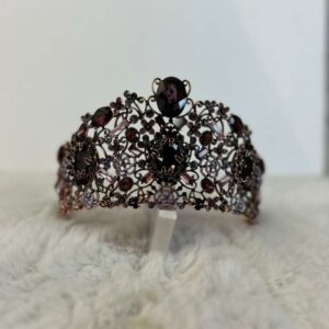 corona barrroca de cristales amatista